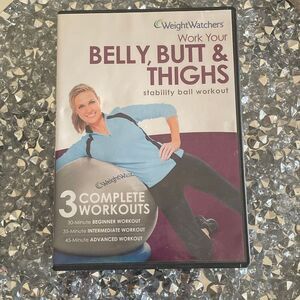 Weight watchers work your belly, butt & thighs stability ball workout CD 2010